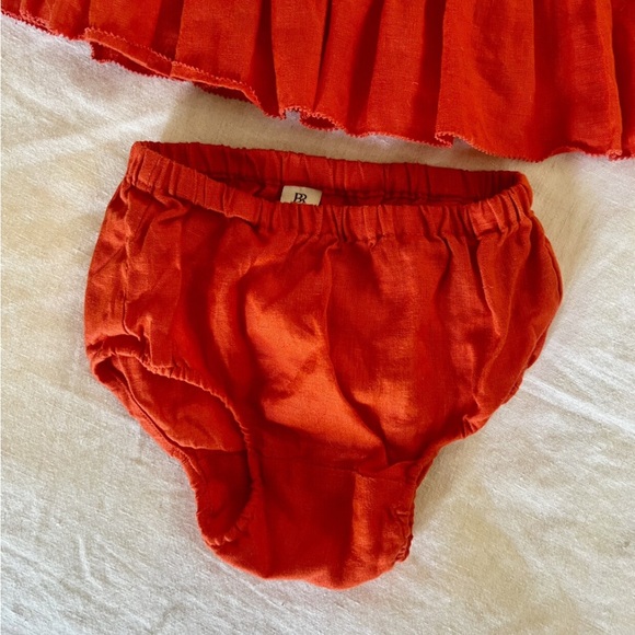 Banana Republic Baby Charlize Linen Dress with Bloomers- Red, 6-12m - Picture 11 of 15